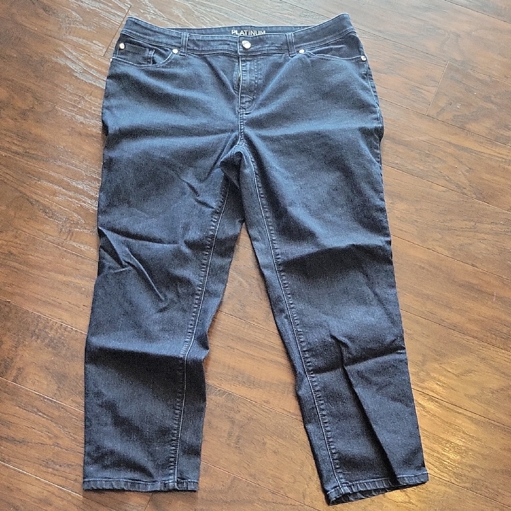 Chico's Dark Blue Ankle Jeans